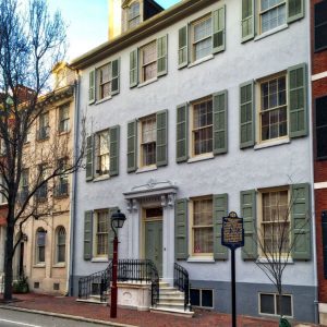 Society Hill Exterior After Shutter Repair and Painting