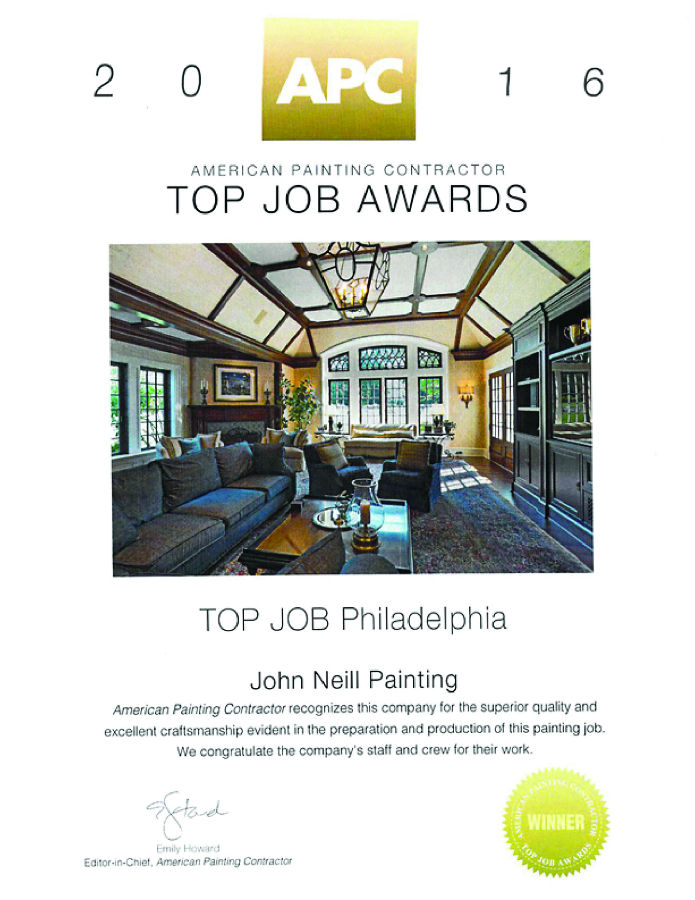 APC Top Job Award Philadelphia 2016